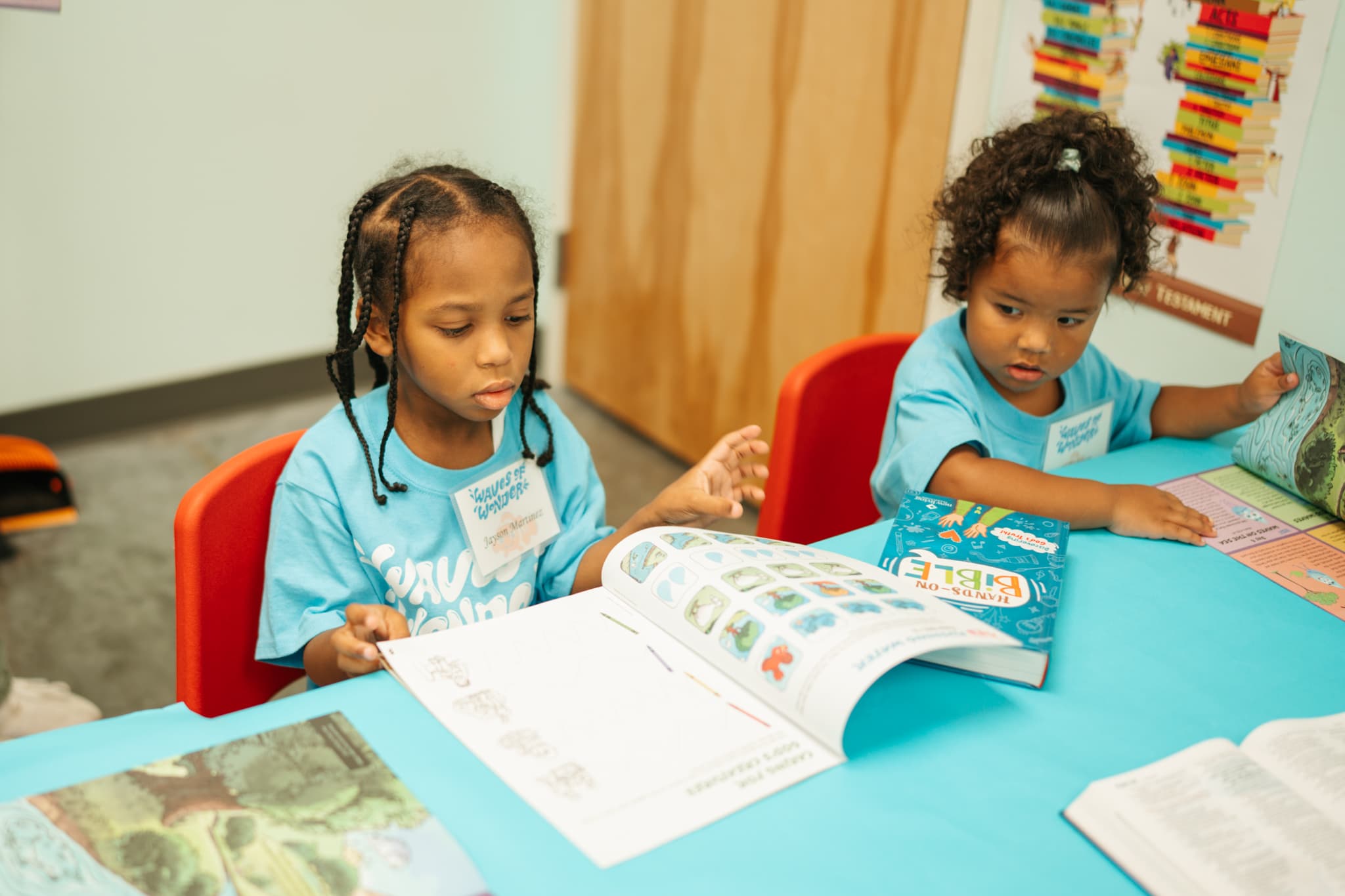 Kids reading and learning at LFCC summer camp in Riverview FL