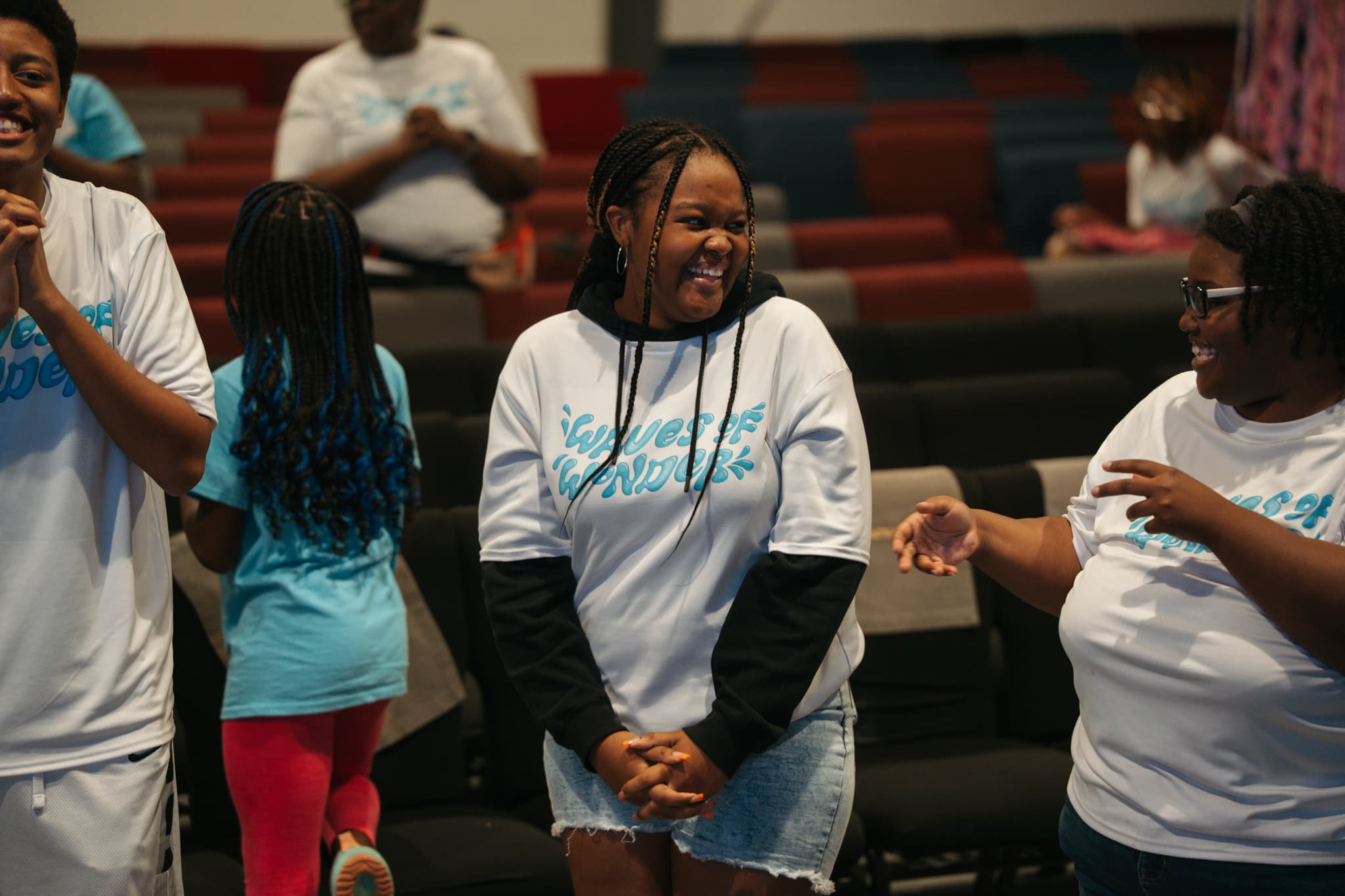 Kids laughing together at Love First Christian Center camp