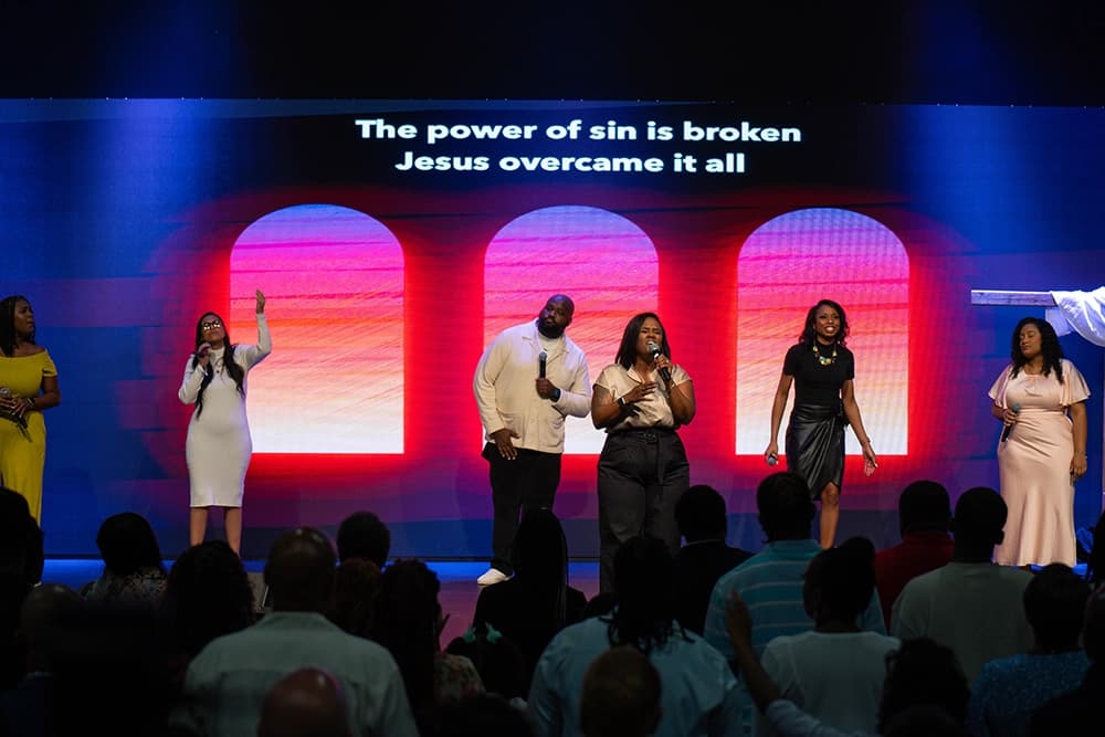 Online worship service at Love First Christian Center