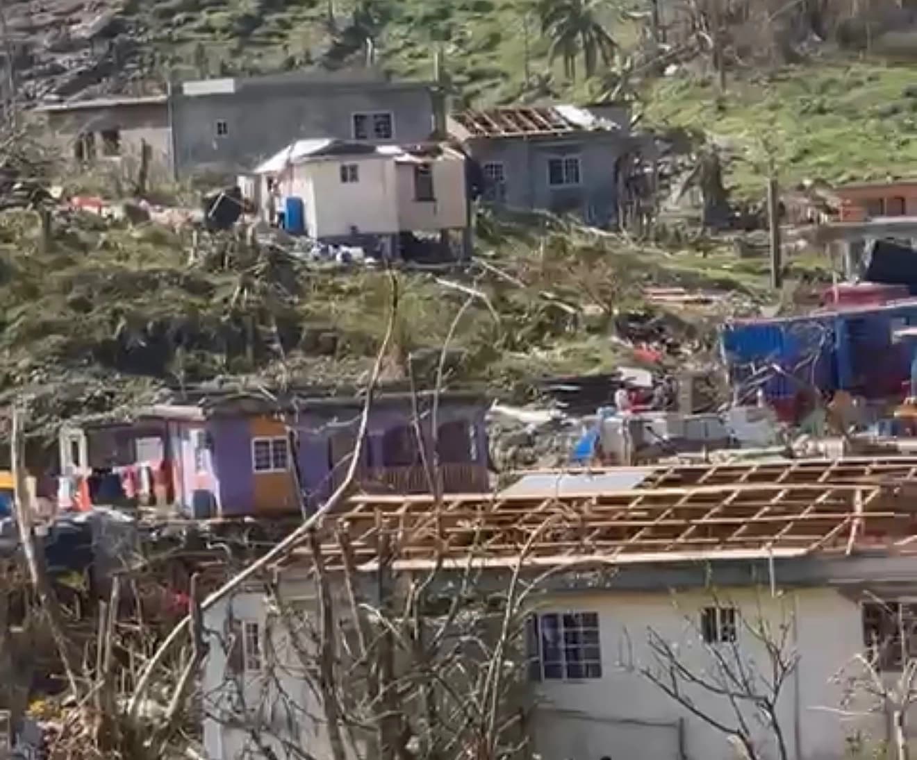 Hurricane Melissa damage in Jamaica