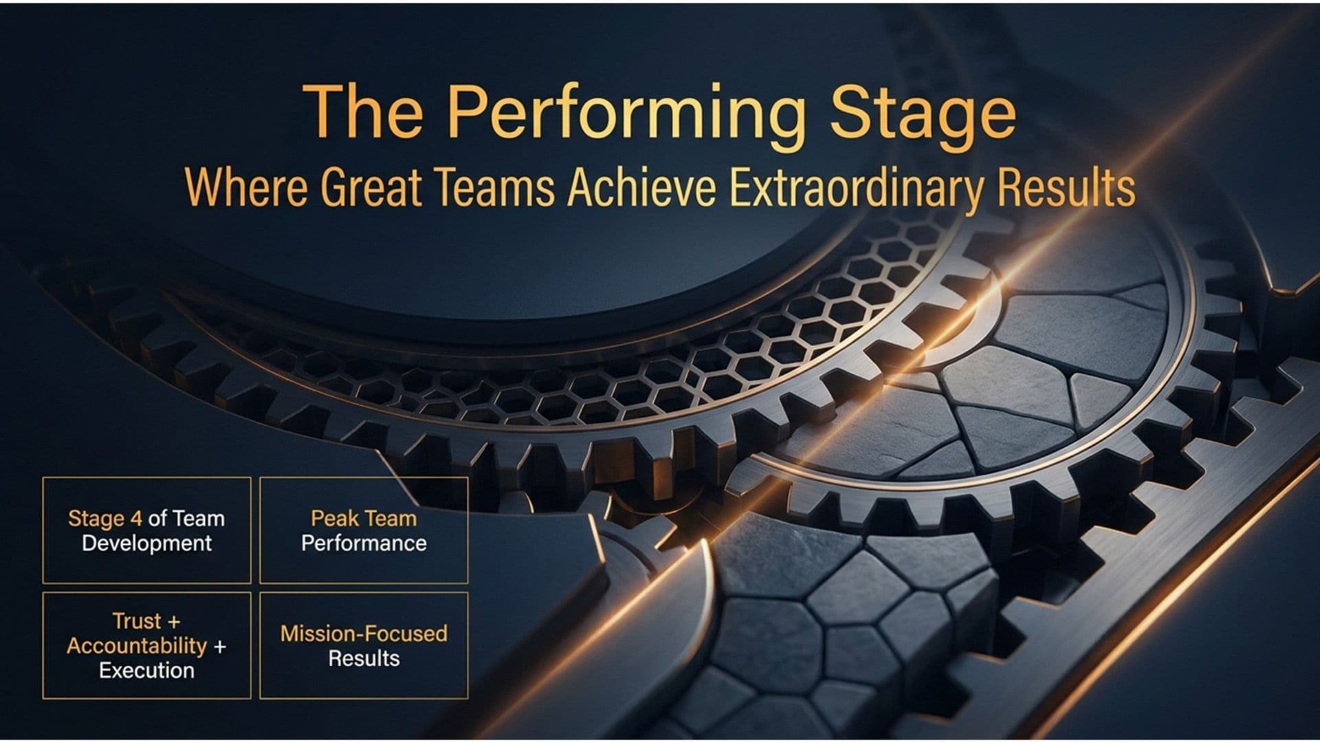 4 Stages of Development – P4 The Performing Stage