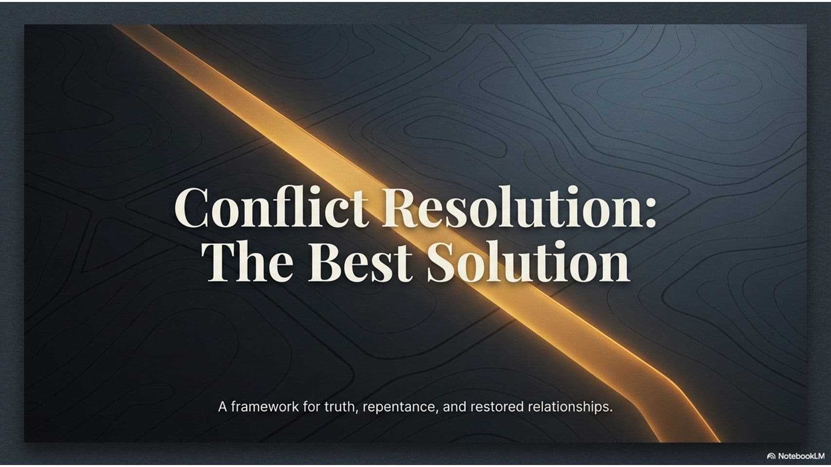 Conflict Resolution - The Best Solution