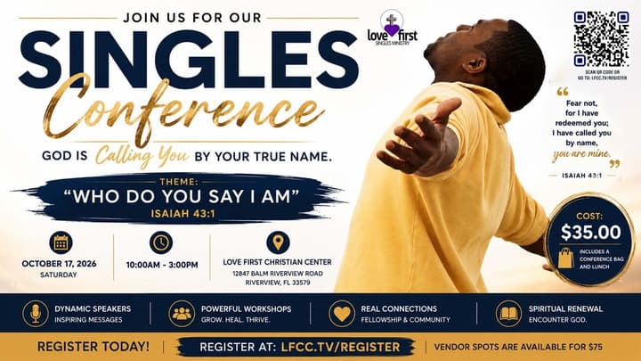 Singles Conference 2026 - Love First Christian Center